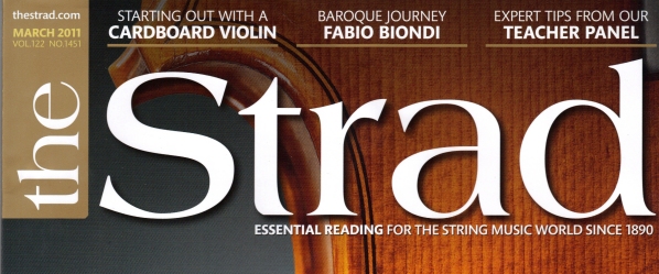 Cover of Strad Magazine March 2011