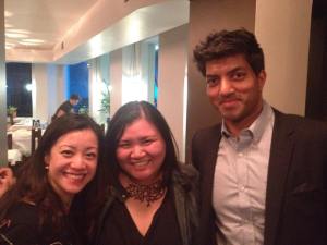 Two Sistema Fellows and one Abreu Fellow in attendance. From L to R: Eriel Huang, Elaine Chang Sandoval, and me. (photo credit: E. Huang)